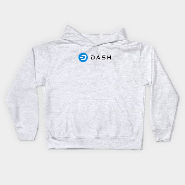 Dash Cryptocurrency Logo Kids Hoodie by ElevenGraphics